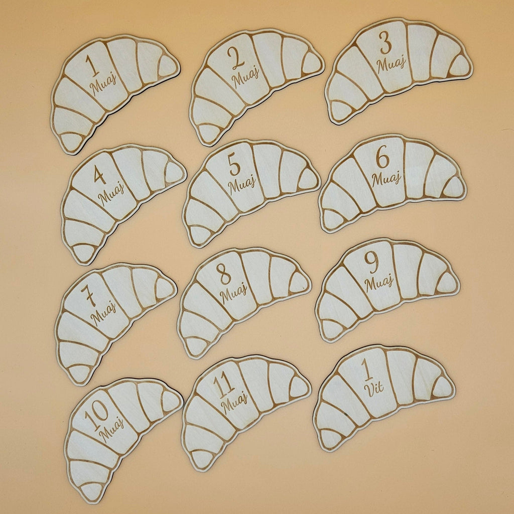 Meilensteinkarten "Croissant" (Albanisch)