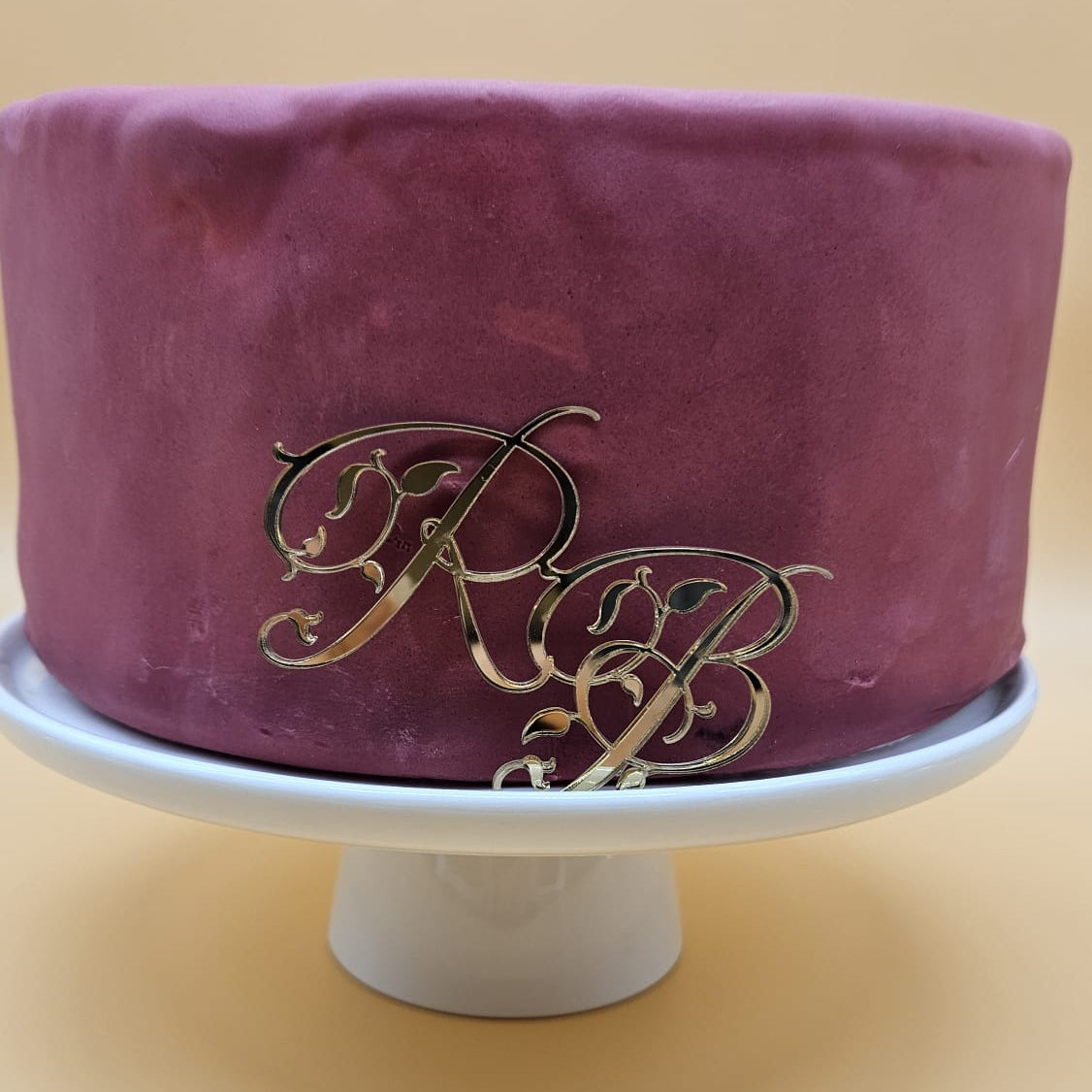 Cake Charm Initialen floral (klein)